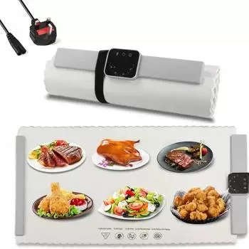 Гибкая складная нагревательная доска для домашнего использования, изоляционная доска, коврик для обеденного стола, подогреватель пищи One Size белый