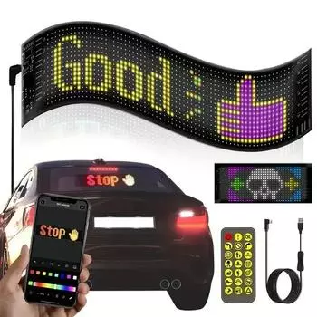 Гибкая светодиодная RGB-матрица, пиксельные дисплеи, анимация панели вывесок, текст своими руками, приложение USB 5 В и дистанционное управление, рождественские украшения своими руками, подарки 16 32 Matrix Panel