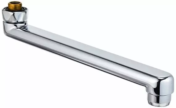 Гибкая труба TOTO с креплением на заглушку, наружный диаметр 16 мм, размер гайки на заглушку W26, резьба 20, длина = 220 мм, THYB12-2 серебряный