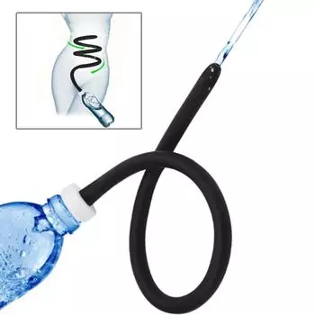 Гибкая трубка для клизмы 50/100/200 см, силиконовая удобная насадка для клизмы для мужчин и женщин, аксессуары для ванной комнаты