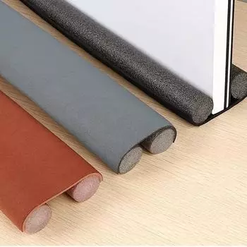 Гибкая уплотнительная полоса для нижней части двери, защита от ветровой пыли, уплотнения, ограничитель тяги 95cm*10cm*3cm коричневый