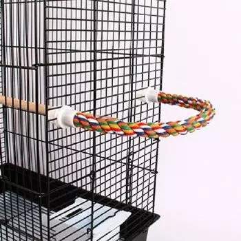 Гибкие гнущиеся жердочки для попугаев, веревка для попугаев, палка для волнистых попугаев/белок S