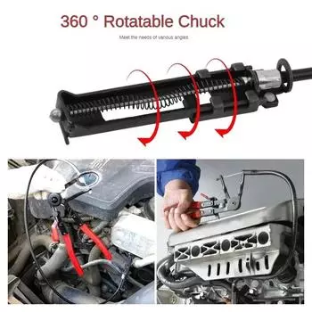 Гибкие плоскогубцы для зажима шлангов Инструменты для ремонта Гибкий кабельный тип Поворотный клещевой зажим Инструмент для снятия автомобильного радиатора Топливо Вода чёрный