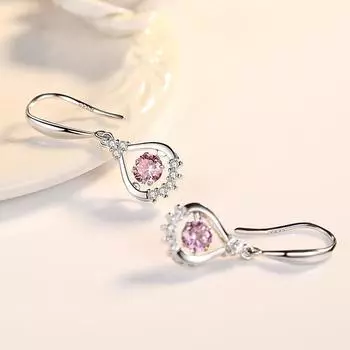 Гибкие серьги-крючки в форме капли воды для женщин, простые и универсальные серьги