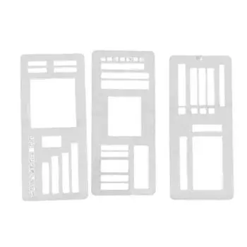 Гибкие шаблоны для записей Набор трафаретов для планировщика Совместимый с пружинами дисками кольцами Шаблоны для рисования и списков для журналов в точку A