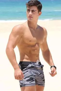 Гибкие шорты для плавания из лайкры с камуфляжным рисунком Angelsin, разноцветные