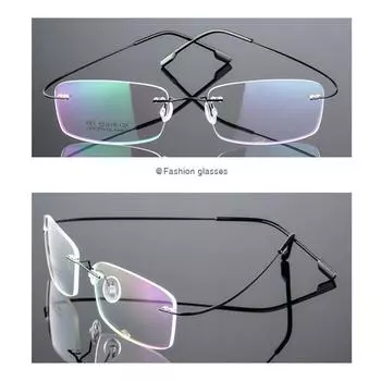 Гибкие сверхлегкие титановые магнитные очки для чтения без оправы с эффектом памяти прочность +1,0~+4,0 очки очки для дальнозоркости очки для чтения +1.0 чёрный