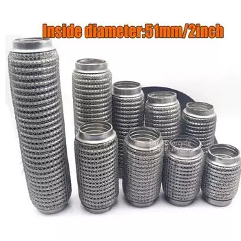 Гибкие выхлопные трубы, гибкая труба, соединительная муфта с блокировкой, сверхгибкий впускной патрубок, длина 51/2 дюйма, нержавеющая сталь 304:100/120/200/300мм