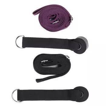 Гибкий бытовой растягивающийся ремень для дверей, танцев, балета, гимнастики, растяжитель для ног Black