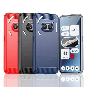 Гибкий чехол из ТПУ для Nothing Phone 2a Nothig Phone 2 1 Защитный чехол Ударопрочный ультратонкий деловой чехол с полной защитой For Nothing Phone 1 красный