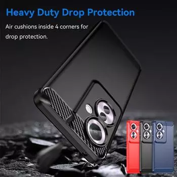 Гибкий чехол TPU для OPPO Reno 11 Pro 5G 10 Pro+ Plus защитный чехол ударопрочный ультратонкий деловой чехол с полной защитой OPPO Reno10 Pro Plus красный