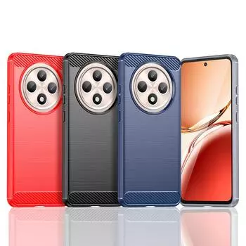 Гибкий чехол TPU для OPPO Reno 12F 12FS 5G Reno12 F FS защитный чехол противоударный Fundas Coque Capa OPPO Reno 12FS 5G чёрный
