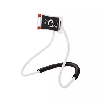 Гибкий держатель для планшета на шею с вращением на 360 градусов, держатель для телефона на шею для iPhone/Huawei/Xiaomi белый