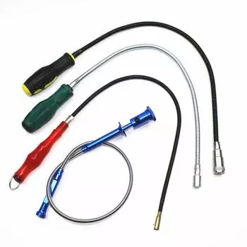 Гибкий инструмент для захвата пружинный магнит присоска для захвата гаек болтов ловец оранжевый