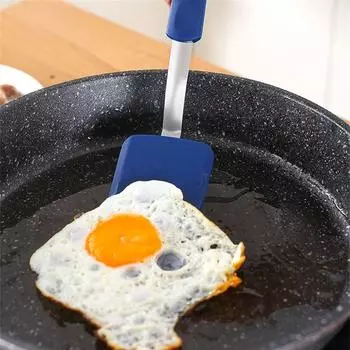 Гибкий кухонный инструмент Лопатка для готовки Лопатки для готовки Термостойкая кухонная утварь для готовки и переворачивания пищи серый