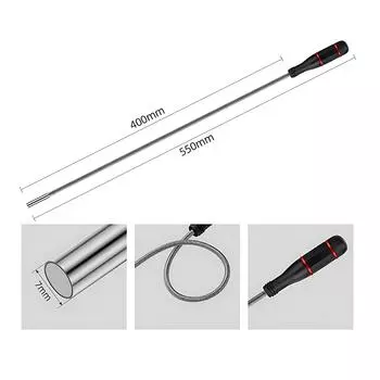 Гибкий магнитный захватный инструмент, сгибаемый захват-змея, сгибаемая присоска для обнаружения падающих предметов, захвата сливов раковин