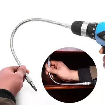 Гибкий металлический гибкий вал 15-40 см, соединительный адаптер для электронной дрели 150mm