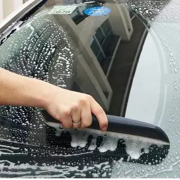 Гибкий мягкий силиконовый удобный скребок, не царапающий автомобильные инструменты для оклеивания, скребок для сушки стекла, лезвие для автоматической очистки, скребок для пленки чёрный