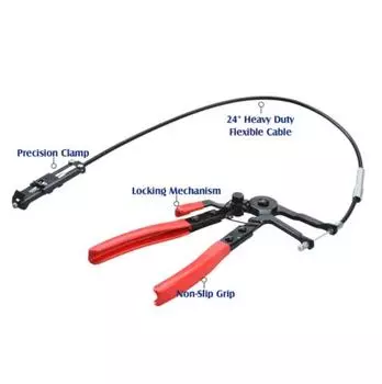 Гибкий провод 24 длинный инструмент для зажима шланга для мазута, воды, шланга чёрный