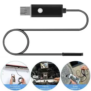 Гибкий провод камеры эндоскопа AN99, широко используемый кабель MP4 1 м/2 м/5 м/10 м, эндоскоп 7 мм 1M