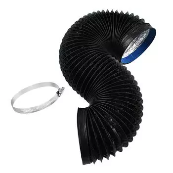 Гибкий расширяемый воздуховод для вытяжки, термостойкий вытяжной канал из алюминиевой фольги для кухонной системы вентиляции A