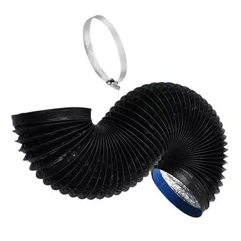 Гибкий расширяемый воздуховод для вытяжки, термостойкий вытяжной канал из алюминиевой фольги для кухонной системы вентиляции 16cm-200cm