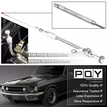 Гибкий щуп для измерения уровня моторного масла из нержавеющей стали, плетеный SBF для Ford 260 289 302 Mustang Truck Small Block