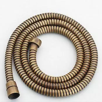 Гибкий шланг для душа из античной латуни и нержавеющей стали, длинный шланг для душа в ванной, удлинитель для сантехнической трубы, трубка для протягивания 60cm