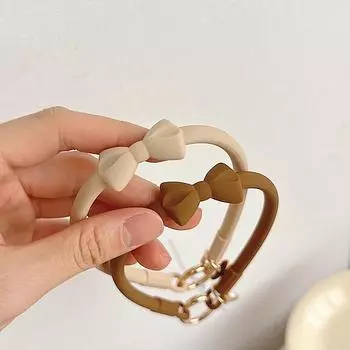 Гибкий силиконовый браслет-бантик для iPhone, Samsung, Google, ремешок для мобильного телефона, брелки, шнурок