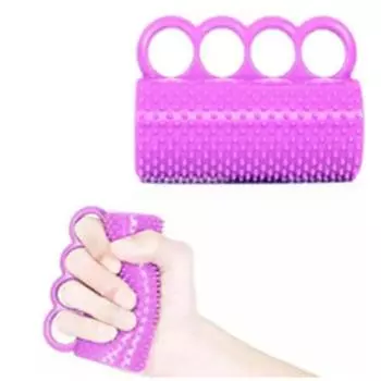 Гибкий силиконовый массажер для реабилитации рук, тренажер для пальцев, массажер для пациентов, перенесших инсульт фиолетовый