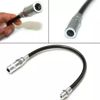 Гибкий смазочный пистолет с гибким шлангом, сверхмощная длинная удлинительная трубка с разъемом 30CM