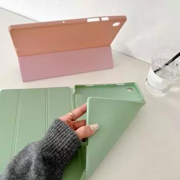 Гибкий тонкий противоударный профессиональный защитный чехол для планшета с защитой от отпечатков пальцев для Samsung Galaxy Tab A8 2021 X200/205 A темно-зеленого