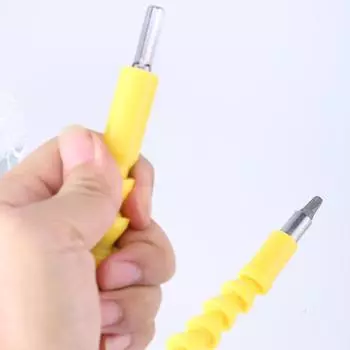 Гибкий удлинитель для сверла, универсальный соединительный вал, магнитный шестигранный хвостовик, адаптер для отвертки, поворот на 360 градусов