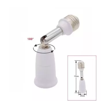 Гибкий удлинитель E27 на E27 для светодиодных ламп с патроном, держатель для цоколя E27, адаптер-удлинитель для винтовой лампы