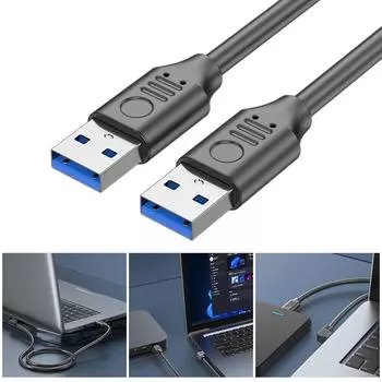 Гибкий удлинительный кабель USB3.0 A «папа» — «папа» USB3.0, скорость передачи данных 5 Гбит/с, изгиб на 90 градусов, шнур питания, USB-провод 30-Up