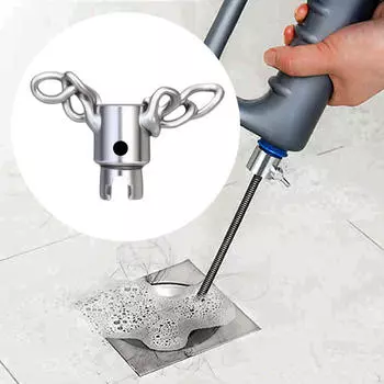 Гибкий вал Цепь для очистки канализации от накипи, Многоцелевой инструмент для обслуживания шлангов для ванной комнаты 16mm