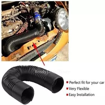 Гибкий воздушный шланг для двигателя автомобиля, термостойкий и водонепроницаемый, воздухозаборная труба, впускная труба, впускной шланг для подачи холодного воздуха