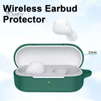 Гибкий защитный чехол для наушников, ударопрочный, плотно прилегающий, нескользящий, защитный чехол для Sony WF-C510 темно-зеленого