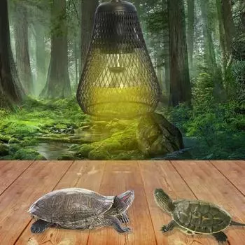 Гибкий зажим для рептилий, тепловой абажур, регулируемая яркость, температура, таймер, обогреватель для курятника, защита для курицы, ящерицы, черепахи UK Plug 1