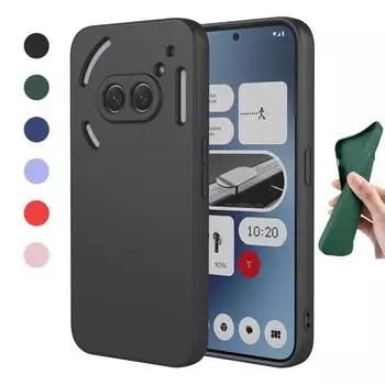 Гибкий жидкий силиконовый чехол для телефона 2A 2 1, защитный чехол-бампер Fundas Coque Shell Capa Nothing phone 2A синий