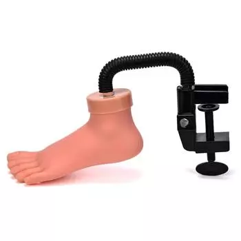 Гибкое позиционирование Силиконовая Модель Левой Правой Стопы Обучение Наращиванию Ногтей Искусственная Стопа Дисплей для Практики Маникюра