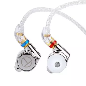 Гибридные металлические HiFi-наушники TRN TA1(1БА+1ДД) (TA1-Серебро)