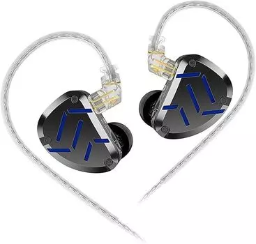 Гибридные настраиваемые наушники-вкладыши KZ ZAT с двумя драйверами Его прочность бросает вызов всем флагманским продуктам в индустрии HIFI Дизайн Корпус, напечатанный на 3D-принтере Форма канала