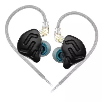 Гибридные наушники HIFI Yinyoo KZ ZNA Оснащены 12-миллиметровым составным динамическим сбалансированным якорем 30095 Модернизированная конструкция кабеля высокой чистоты Шумоподавление