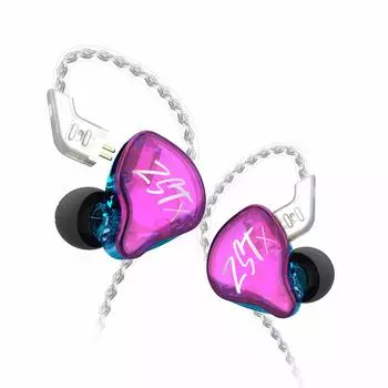 Гибридные наушники KZ ZSTX HIFI Оснащены 10-миллиметровым динамическим драйвером, оригинальным сбалансированным арматурным драйвером 30095, усовершенствованной конструкцией кабеля высокой чистоты