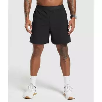 Гибридные шорты GYMSHARK Apex 7 черные A5A6C BB2J XS
