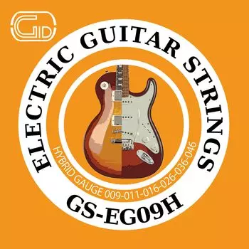Гибридные струны для электрогитары серии GID STRINGS, калибр 09-46 GS-EG09H