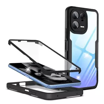 Гибридный чехол из жидкого силикона на 360 градусов для Xiaomi 13 13 Lite 12X 12 Pro 11T Pro 11 Lite 13 Pro Protect, противоударный, с полной защитой Xiaomi 13 чёрный