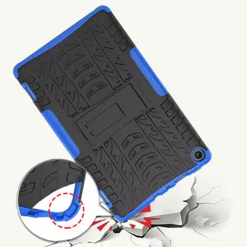 Гибридный чехол Ramidos Shock с подставкой для Amazon Fire HD 8, 8 дюймов, 2017 г. One Size синий