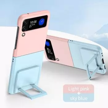 Гибридный цветной модный чехол-подставка для Samsung Galaxy Z Flip 4 5g Flip4 Flip3 Flip 3 с защитой от царапин, аксессуары для мобильных телефонов for samsung z flip 3